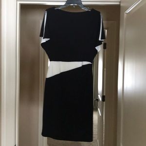 Lauren Black & White Cocktail Dress